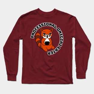 Red Panda Onigiri Eater Long Sleeve T-Shirt